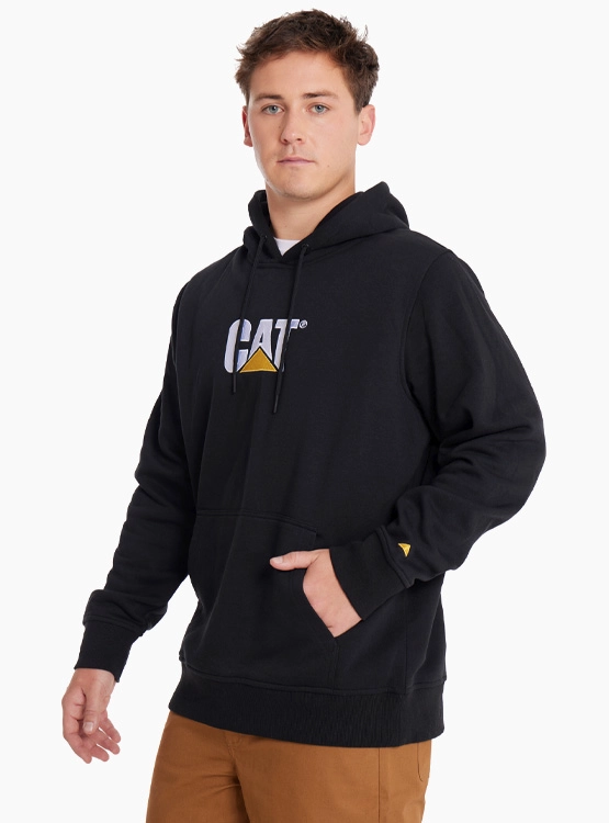POLERÓN HOMBRE CAT LOGO HOOD - 3
