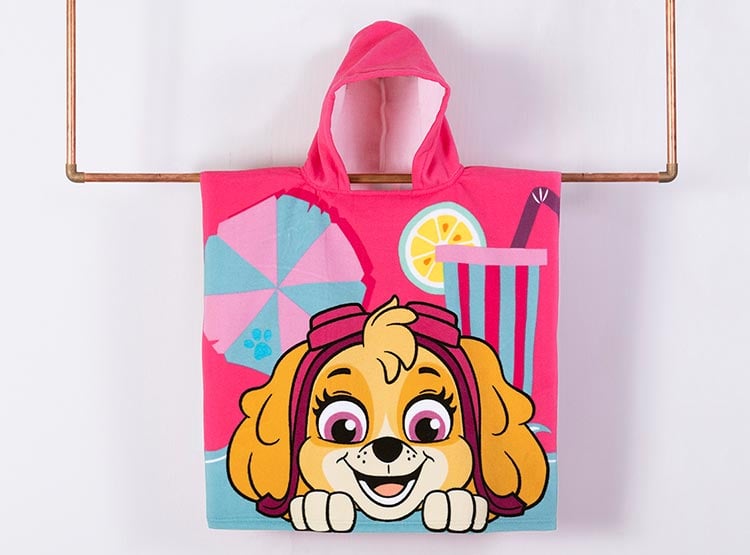 TOALLA DE PLAYA DISNEY PAW PATROL CON CAPUCHA