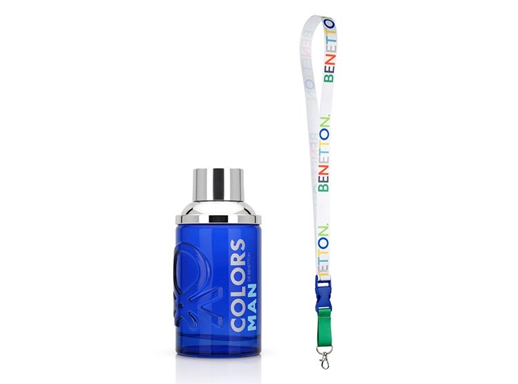 PERFUME BENETTON COLORS BLUE MAN HOMBRE EDT 100 ML + PORTA LLAVES