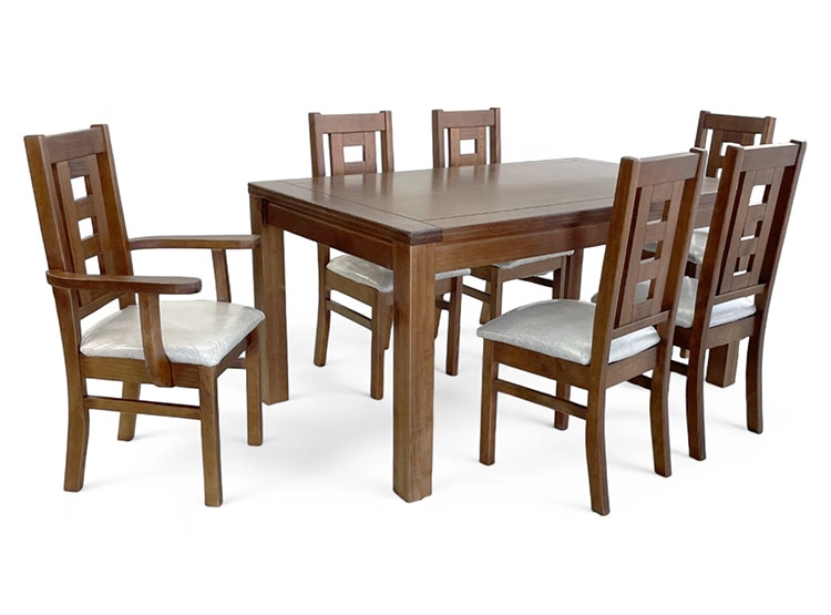 JUEGO COMEDOR DAGON SOFIA 4 SILLAS + 2 SITIALES - 1