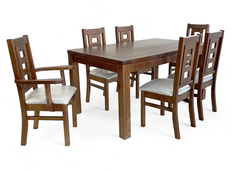 JUEGO COMEDOR DAGON SOFIA 4 SILLAS + 2 SITIALES - 2
