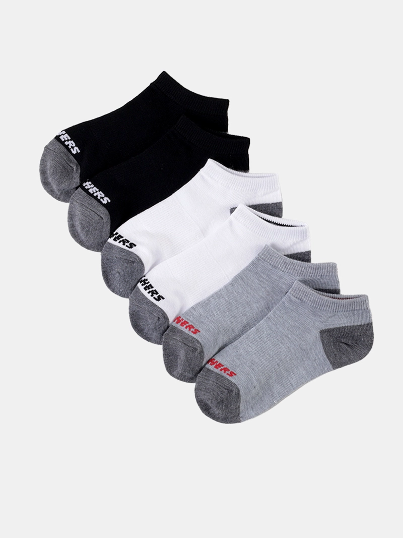 PACK 6 CALCETINES NIÑO SKECHERS MULTICOLOR CUTBLACK - 1