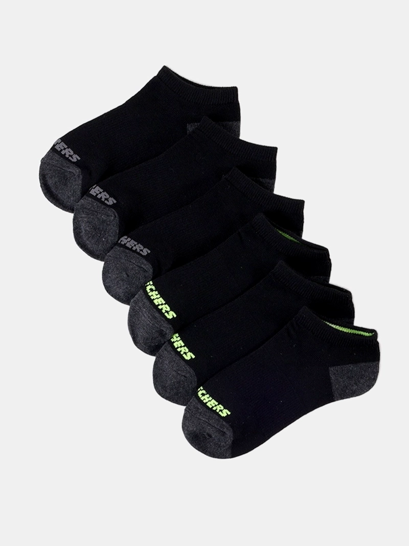 PACK 6 CALCETINES NIÑO SKECHERS MULTICOLOR CUTBLACK