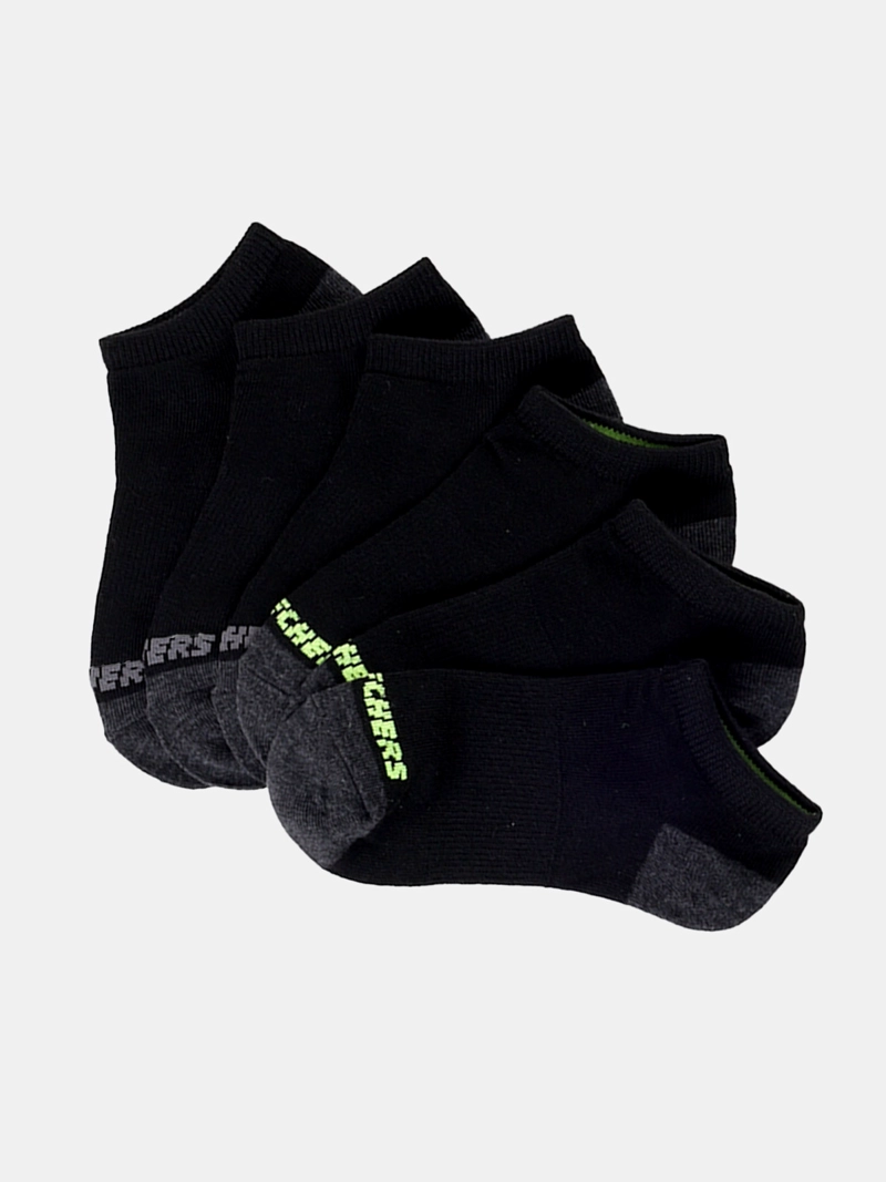 PACK 6 CALCETINES NIÑO SKECHERS MULTICOLOR CUTBLACK - 2