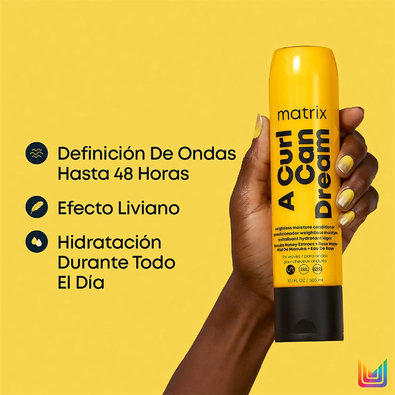 SET SHAMPOO 300ML + ACONDICIONADOR 300ML HIDRATANTE LIGERO CABELLO ONDULADO A CURL CAN DREAM - 3
