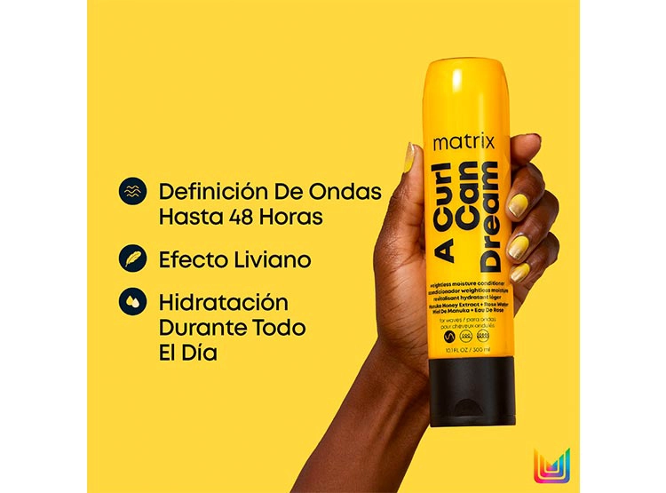 ACONDICIONADOR HIDRATANTE MATRIX A CURL CAN DREAM CABELLO ONDULADO 300 ML - 2