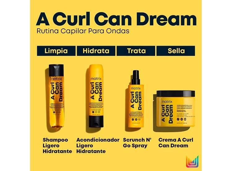 SHAMPOO HIDRATANTE MATRIX A CURL CAN DREAM CABELLO ONDULADO 300 ML - 7
