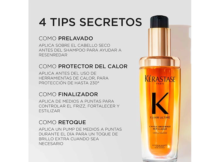 ACEITE CAPILAR KÉRASTASE ELIXIR ULTIME L'HUILE ORIGINAL 30 ML - 6