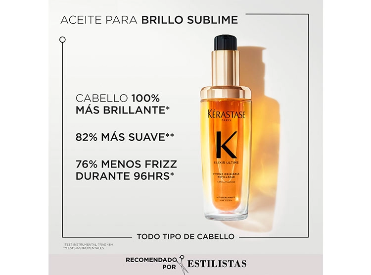 ACEITE CAPILAR KÉRASTASE ELIXIR ULTIMATE L'HUILE ORIGINAL 75 ML  - 3