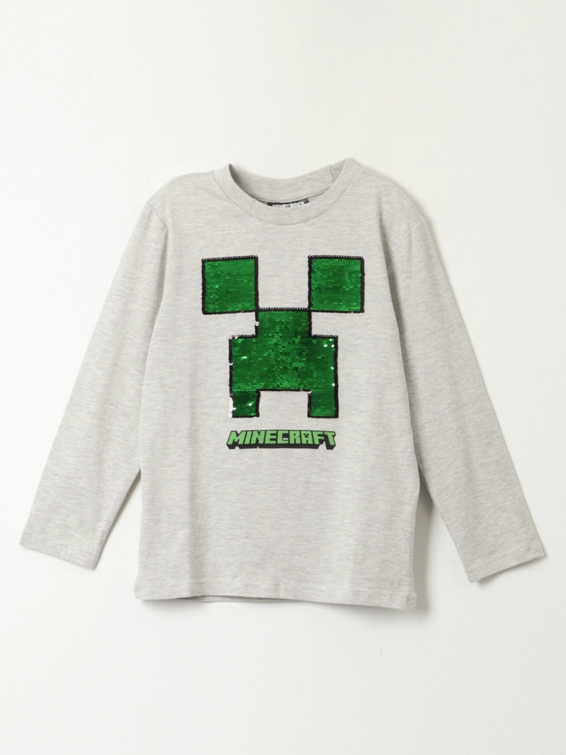 POLERA MANGA LARGA NIÑO MINECRAFT - 1