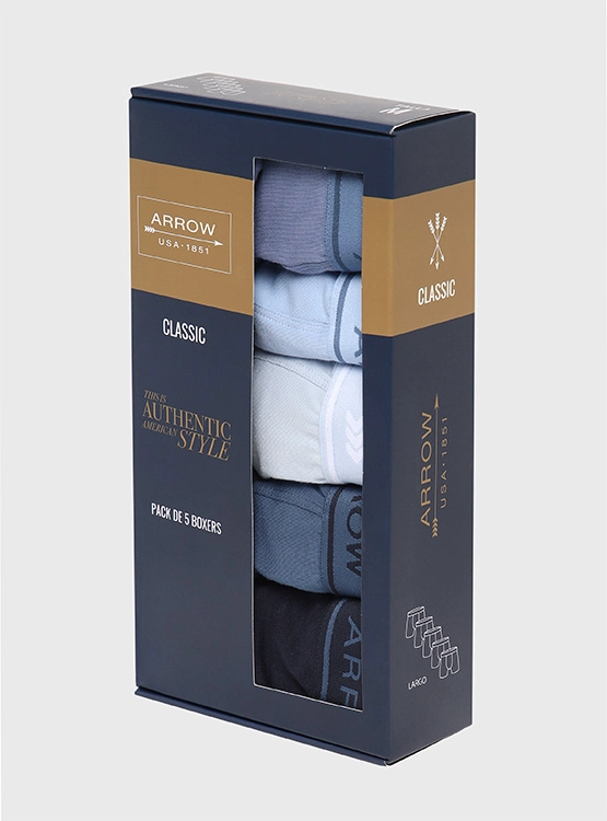 PACK X3 BÓXER ALGODÓN HOMBRE ARROW MULTICOLOR - 7