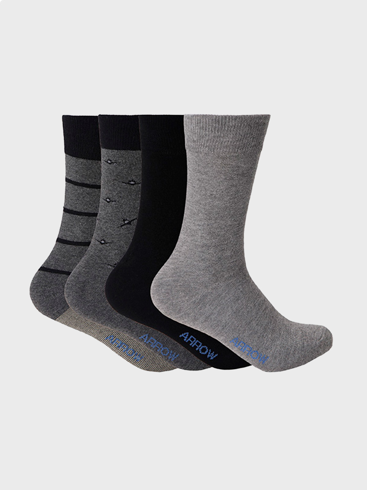 PACK X4 CALCETINES ALGODÓN HOMBRE ARROW - 1