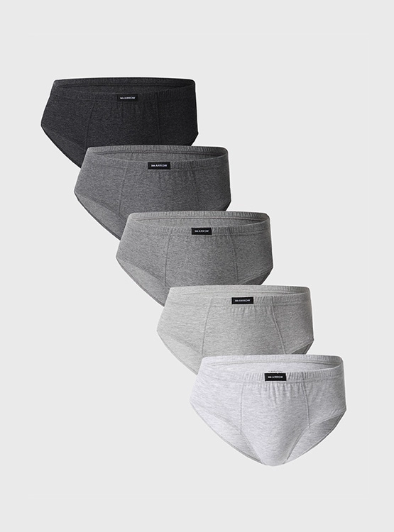 PACK X5 SLIP ALGODÓN HOMBRE ARROW MULTICOLOR - 1