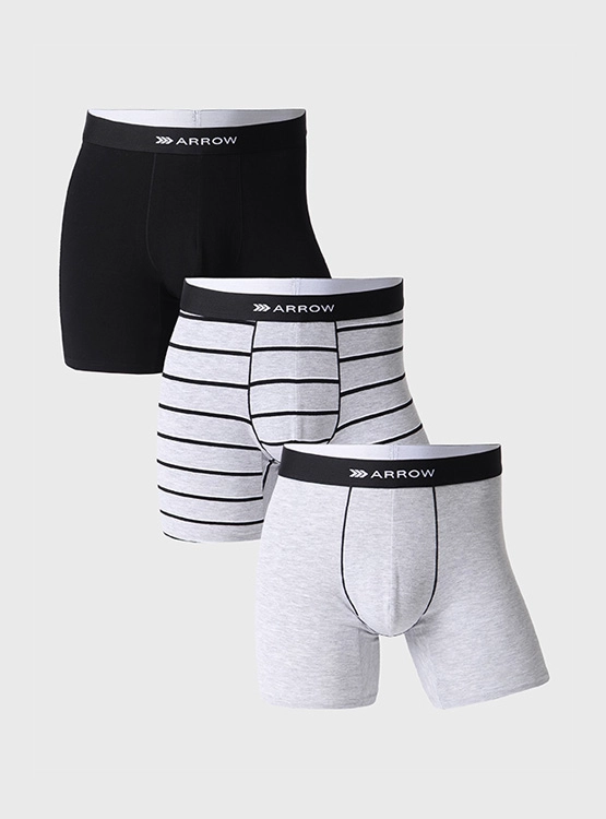 PACK X3 BÓXER ALGODÓN HOMBRE ARROW MULTICOLOR