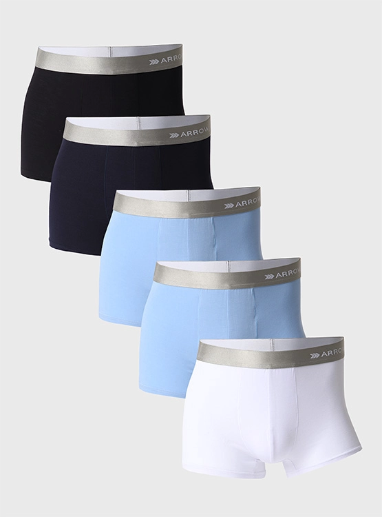 PACK X5 BÓXER BAMBÚ HOMBRE ARROW MULTICOLOR - 1