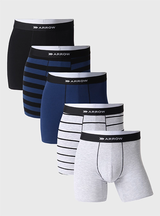 PACK 5 BÓXERS ALGODÓN HOMBRE ARROW MULTICOLOR BOD5015 - 1
