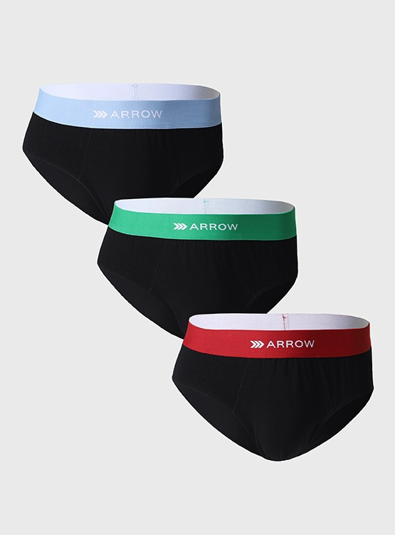 PACK 3 SLIP ALGODÓN HOMBRE ARROW MULTICOLOR SLD3003 - 1