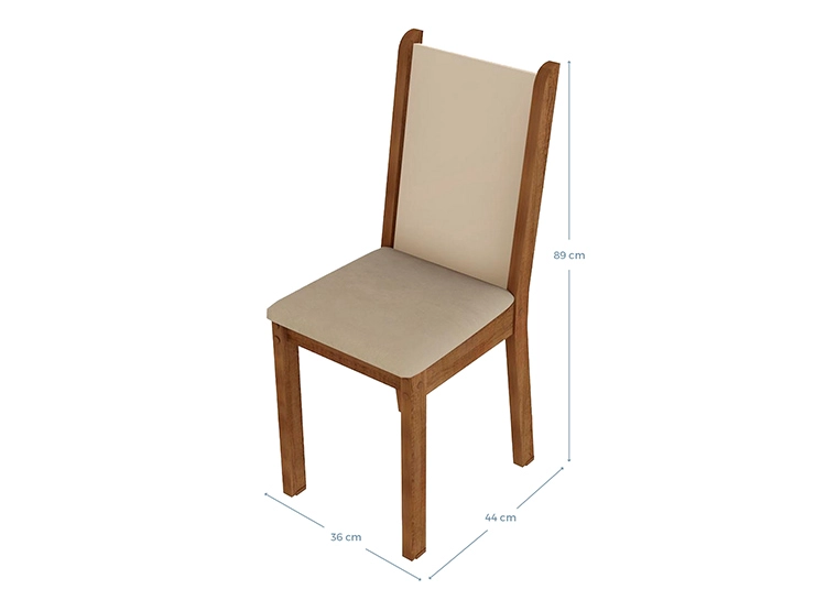 JUEGO DE COMEDOR VEKKA HOME CELINE LEONE 4S - 4