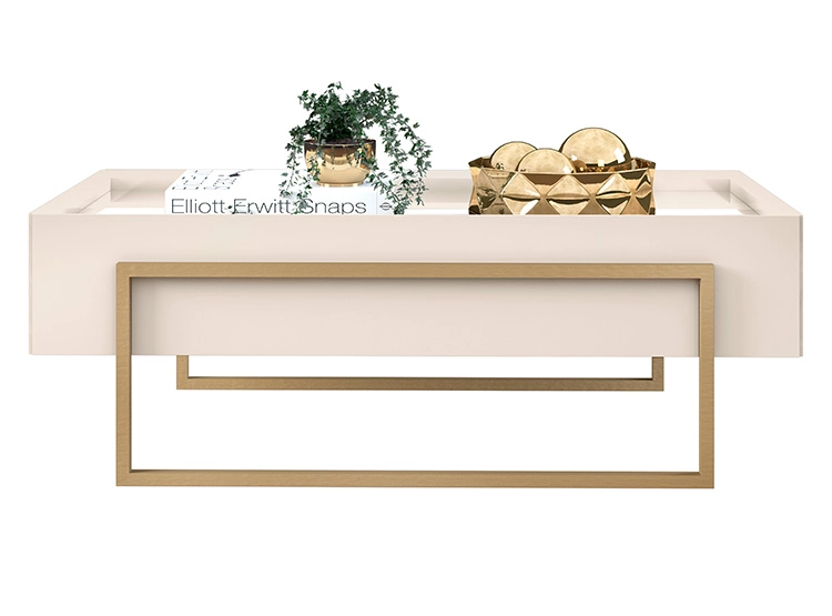 MESA DE CENTRO VEKKA HOME PILAR BLANCO - 2