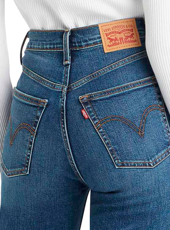JEANS MUJER LEVI'S ALGODÓN RIBCAGE STRAIGHT ANKLE - 4