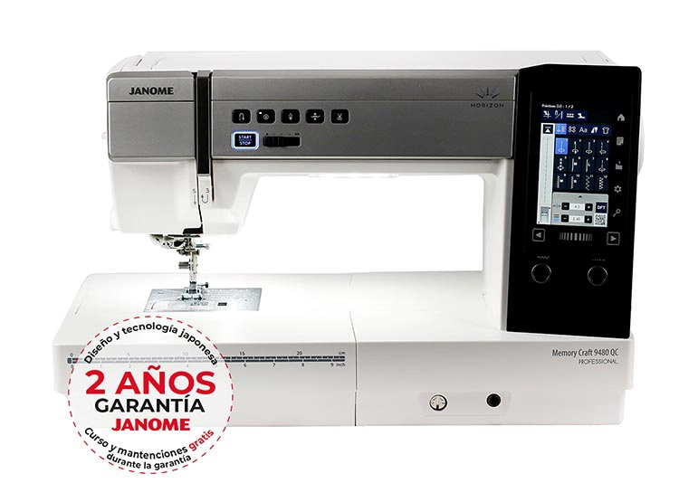 MÁQUINA DE COSER JANOME PROFESIONAL MEMORY CRAFT 9480QCP
