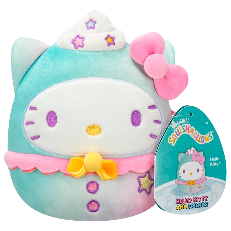 PELUCHE HELLO KITTY SQUISHMALLOWS 20CM PURPURA - 9