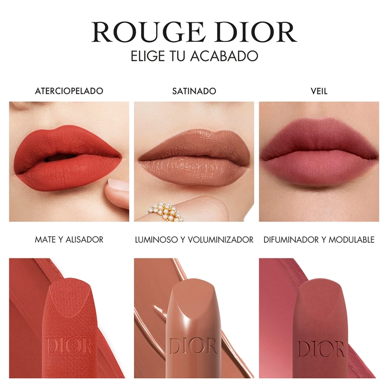 LABIAL DIOR ROUGE 2 ACABADOS - 5