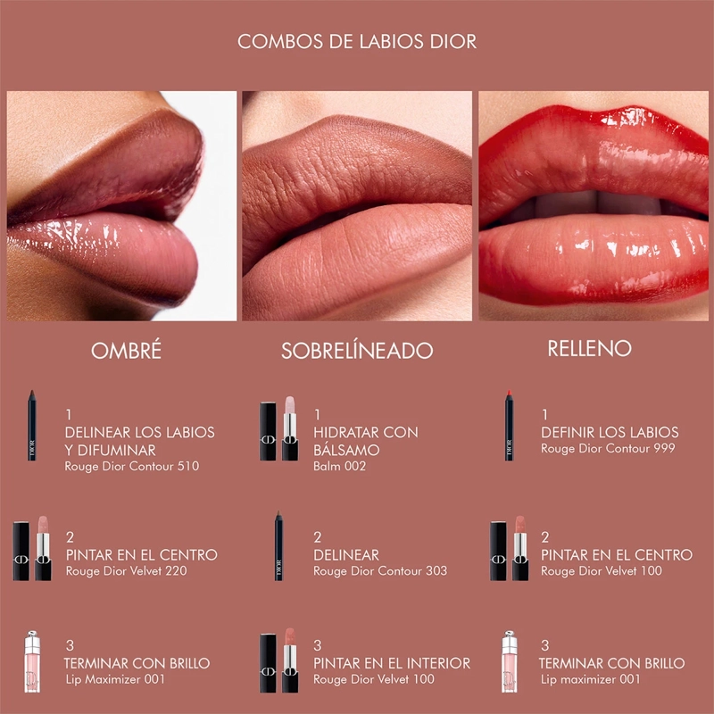 LABIAL DIOR ROUGE 2 ACABADOS - 6
