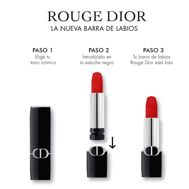 LABIAL DIOR ROUGE 2 ACABADOS - 8