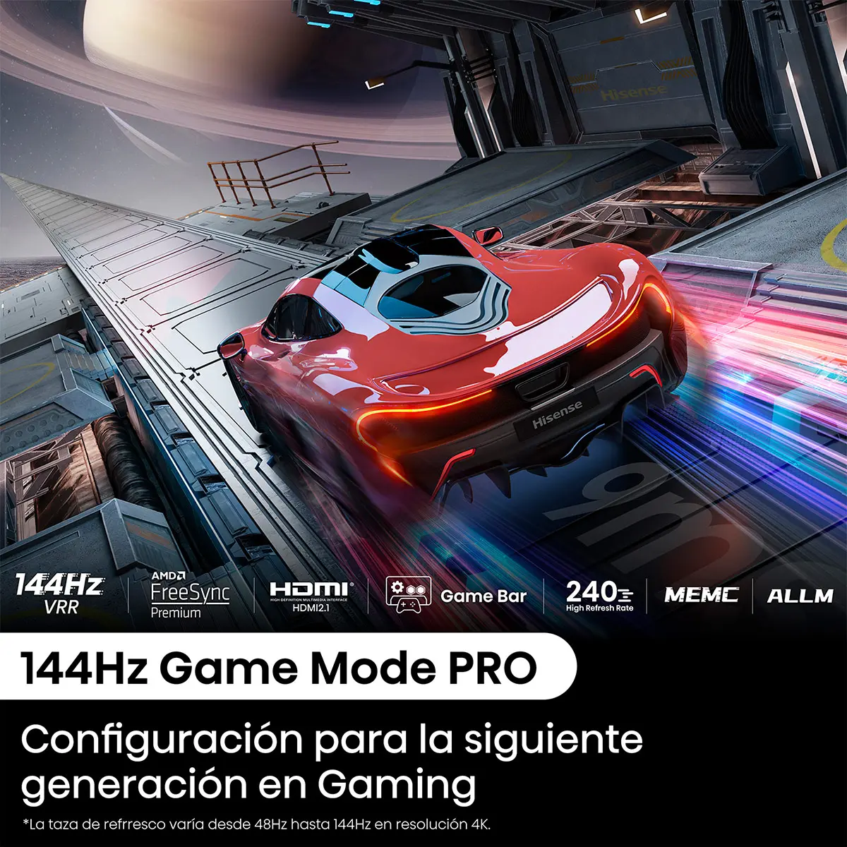 SMART TV HISENSE QLED 4K UHD 65” 65Q7N Negro, foto 6