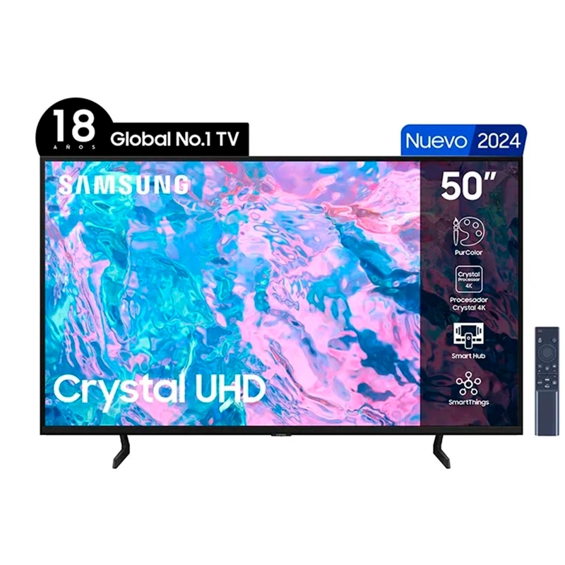 SMART TV SAMSUNG LED 4K UHD 50” CU7090 UN50CU7090GXZS - 2