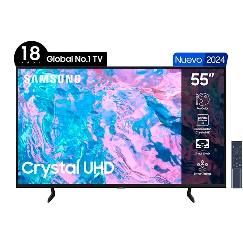 SMART TV SAMSUNG LED 4K UHD 55” CU7090 UN55CU7090GXZS - 2