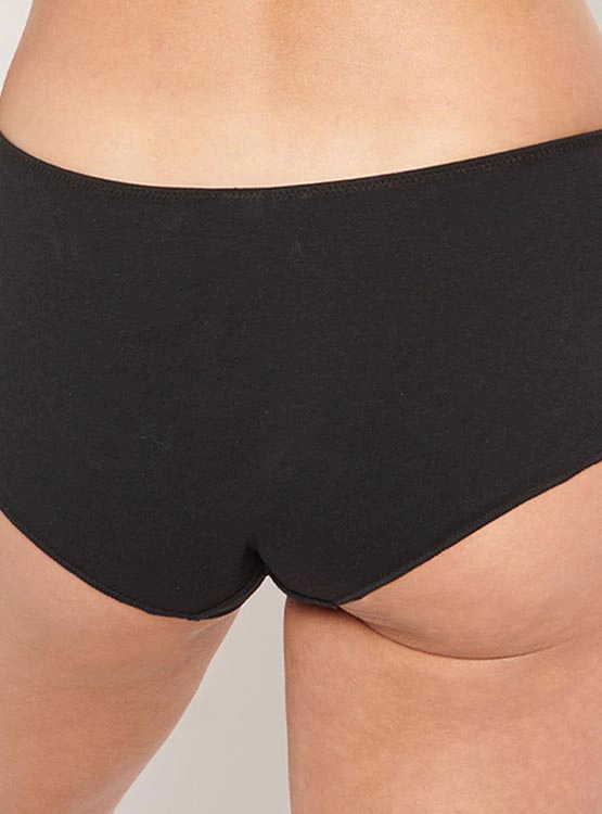 PACK 3 PANTALETAS INTIME ALGODÓN ELASTICADO LATERALES ENCAJE - 3