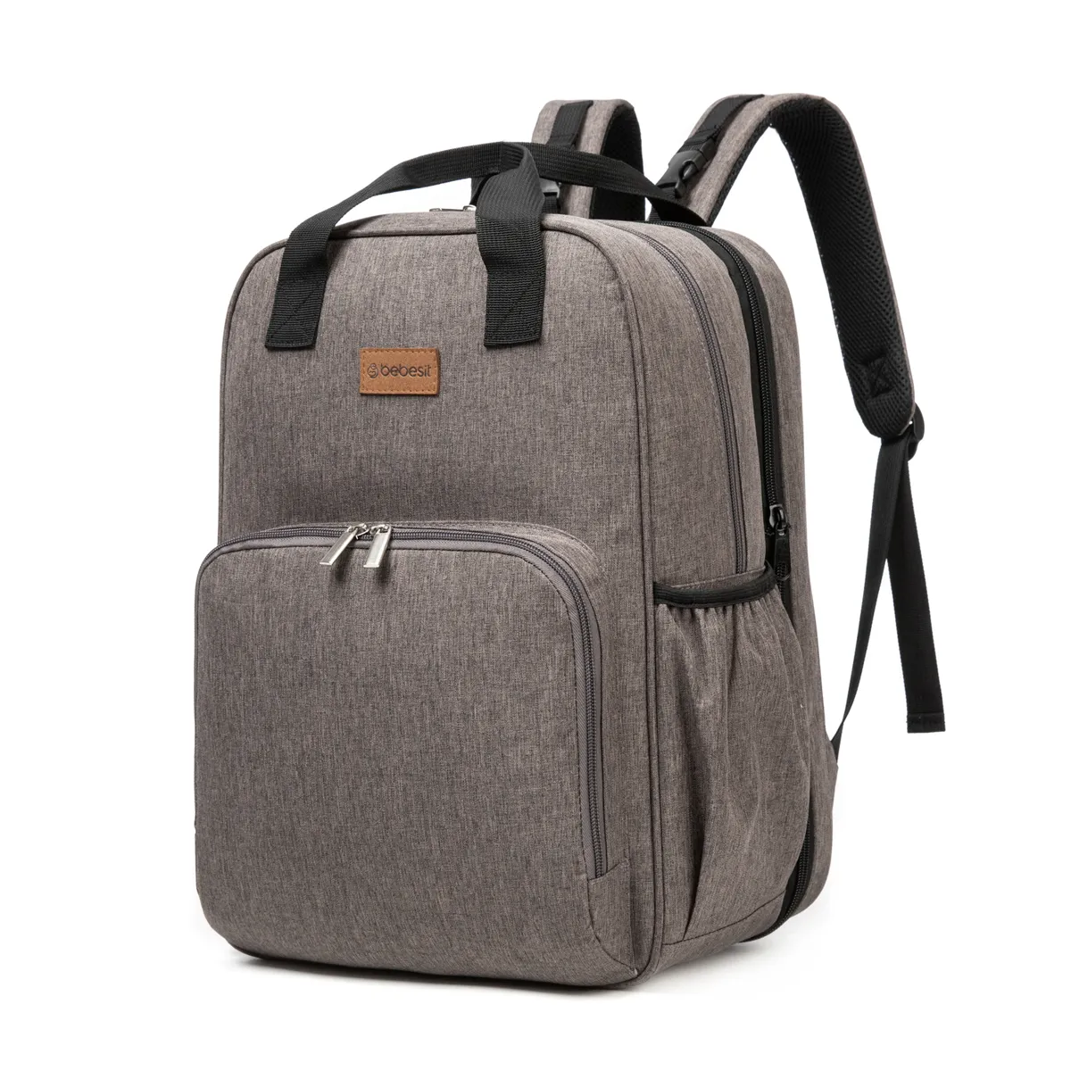 BOLSO PAÑALERO MUDADOR GRIS - 1