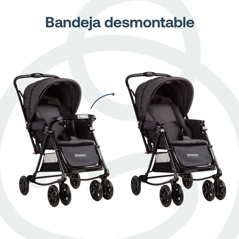 COCHE BALANCIN B50SX NEGRO BEBESIT - 4