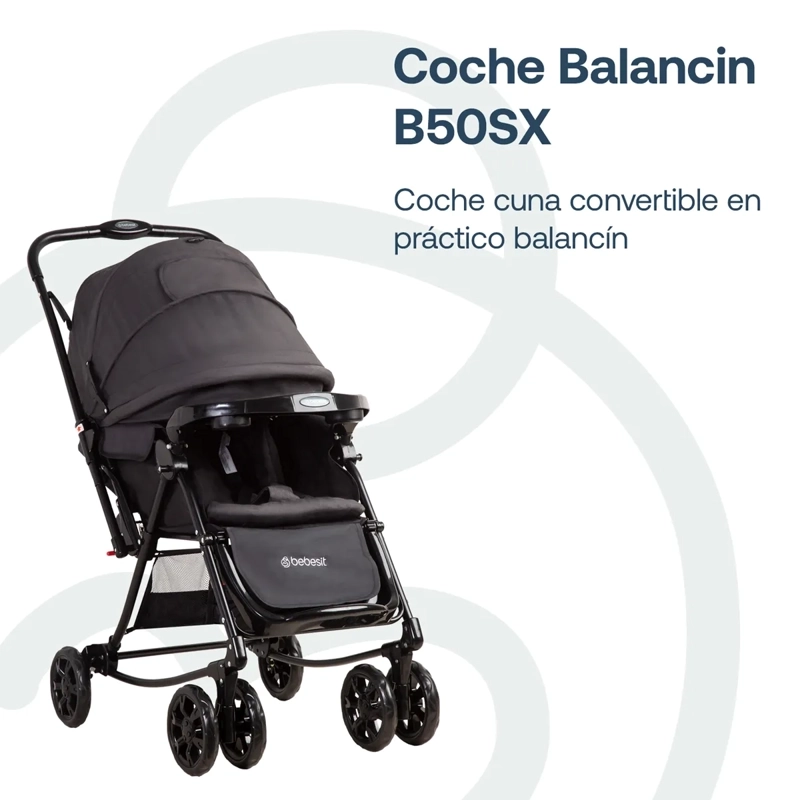 COCHE BALANCIN B50SX NEGRO BEBESIT - 6
