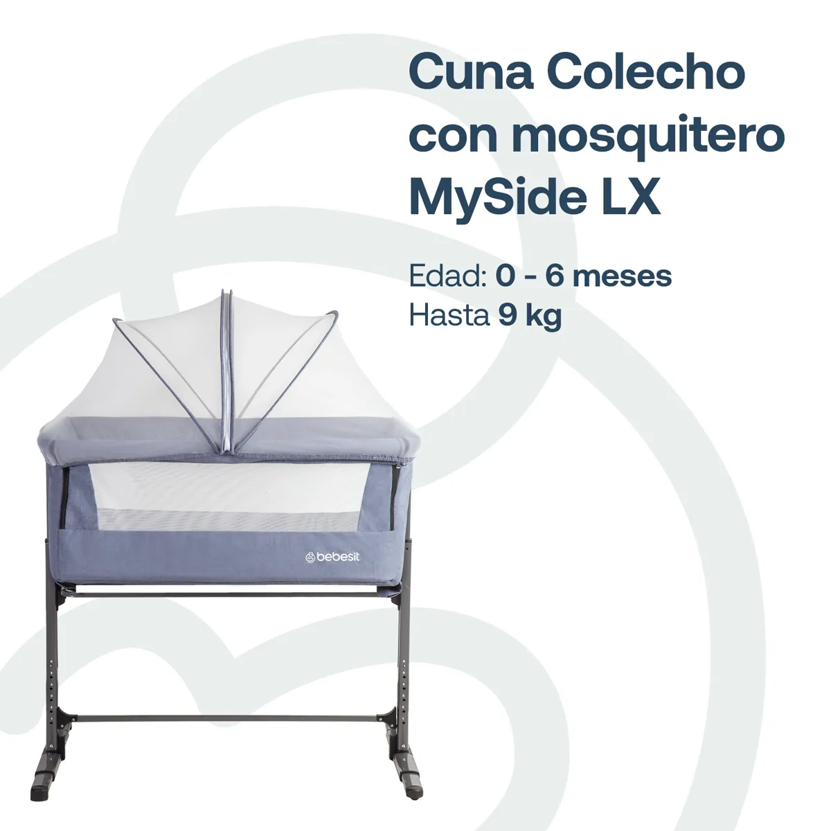 CUNA MYSIDE BEBESIT LX AZUL - 2