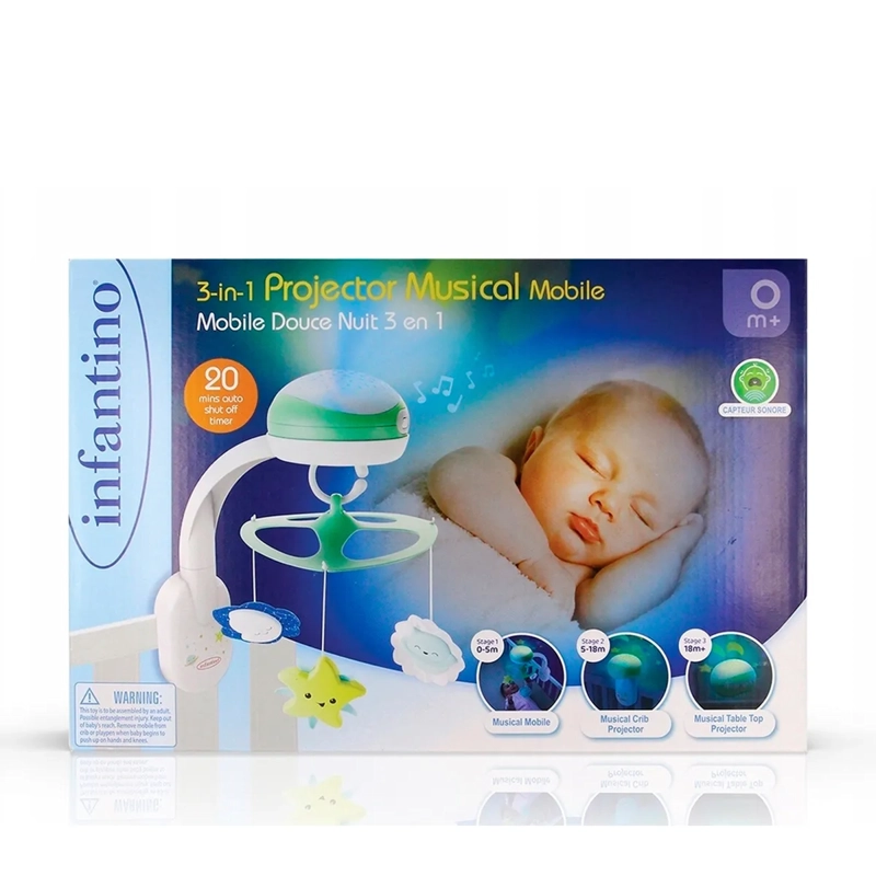 PROYECTOR MUSICAL INFANTINO MULTICOLOR 3 EN 1 - 5