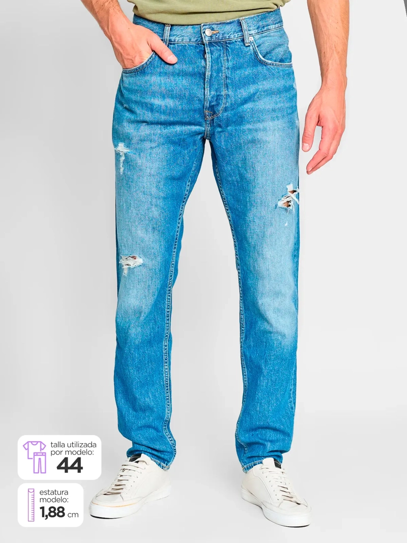 JEANS ALGODÓN HOMBRE PEPE JEANS AZUL DENIM - 1