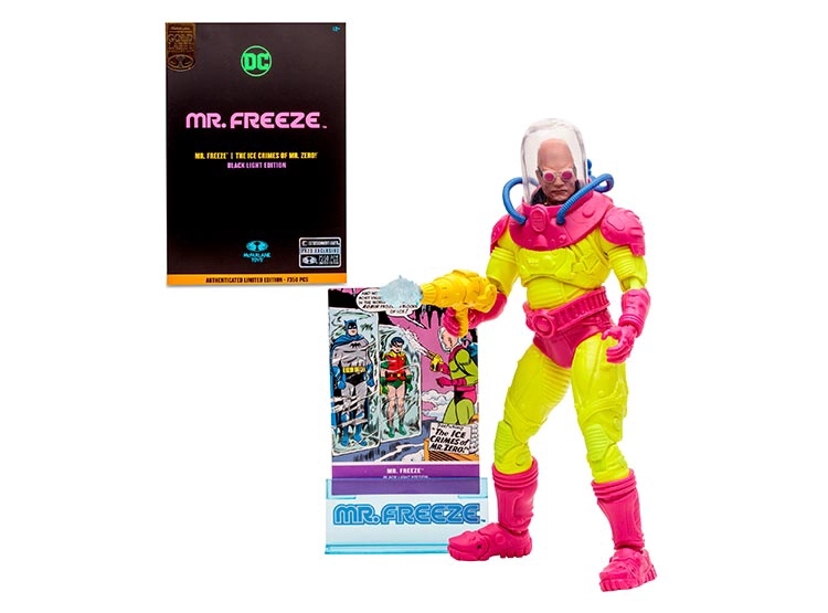 FIGURA DE ACCIÓN DC COMICS 8 CMS MR FREEZE BLACK LIGHT - 1