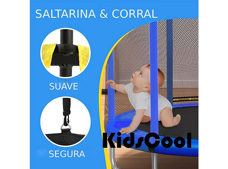 CAMA ELÁSTICA ENTRETENIDA AZUL - 6