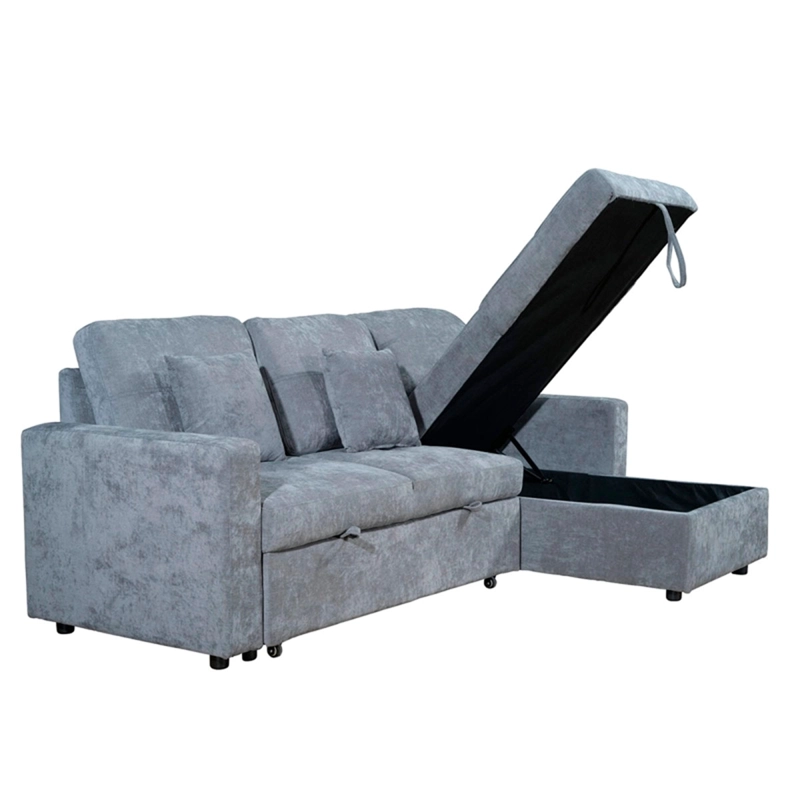 SOFÁ SECCIONAL RIPLEY HOME BAUL 3C GRIS - 5