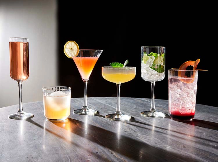 SET COPAS LINEAR MARTINI 4 PZ - 8
