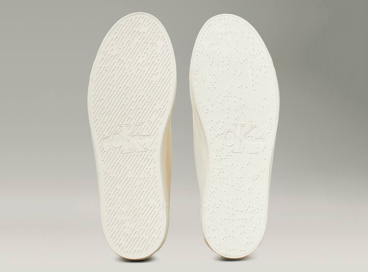 ZAPATILLAS MUJER CALVIN KLEIN CASUALES CREMA YW0YW01584 CUERO - 4