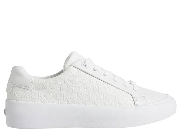 ZAPATILLAS MUJER CALVIN KLEIN CASUALES BLANCO HW0HW02212