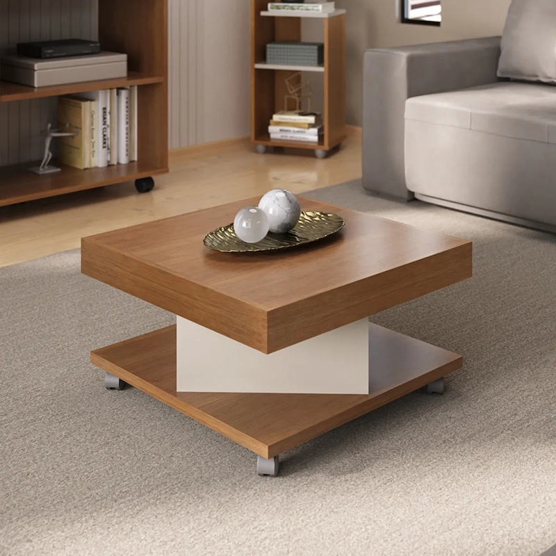 MESA DE CENTRO EXIT SAARA CAFE 63 X 63 CM - 4