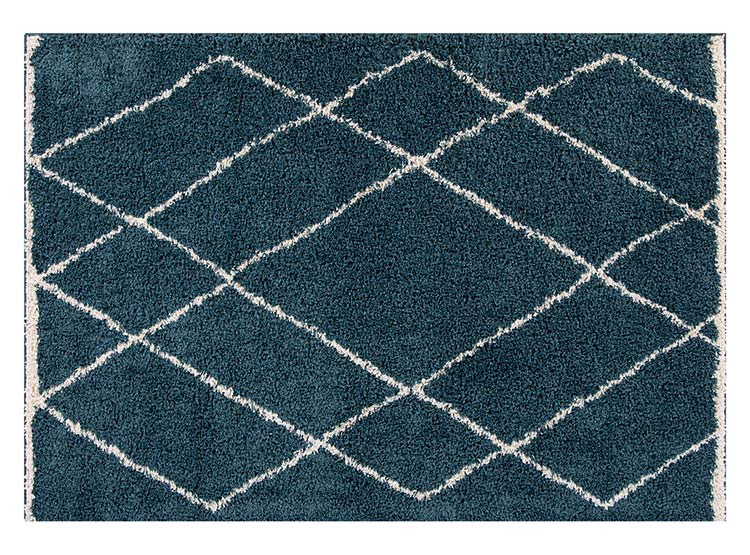 ALFOMBRA IDETEX GUIZA SHAGGY 150X200 CM TURQUESA - 1