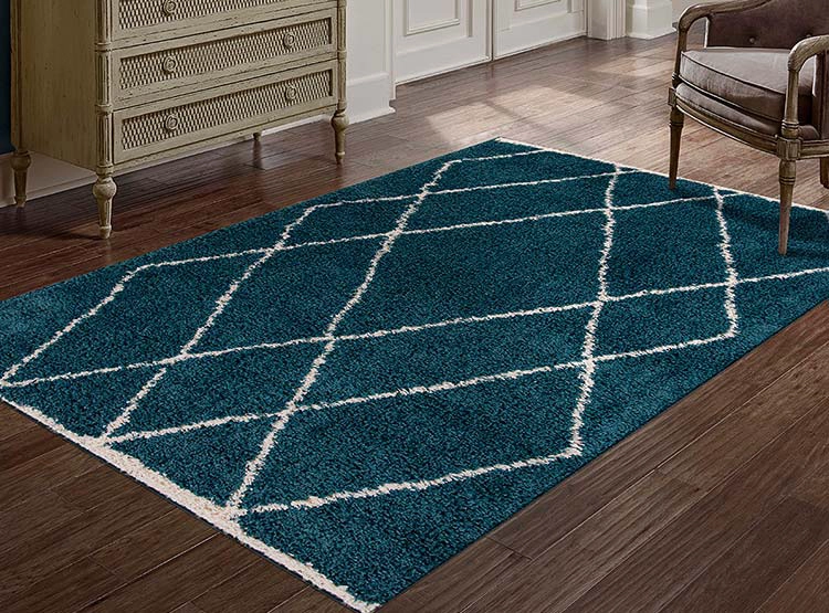 ALFOMBRA IDETEX GUIZA SHAGGY 150X200 CM TURQUESA - 2