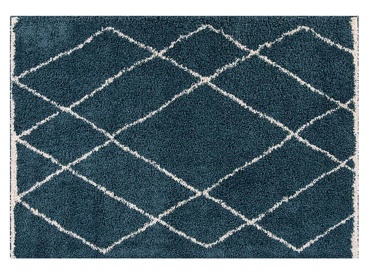 ALFOMBRA IDETEX GUIZA SHAGGY 170X230 CM TURQUESA - 1