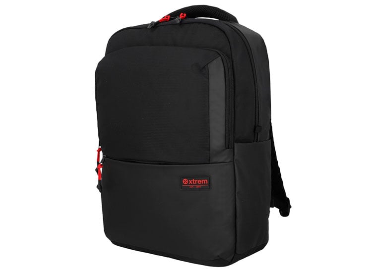 MOCHILA NOTEBOOK XTREM REDWOOD 5XT NEGRO/ROJO 16